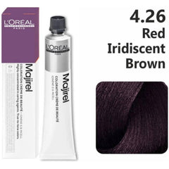 Loreal Majirel Hair Color 50G 4.26 Red Iridescent Brown + Oxidant 1000Ml Combo