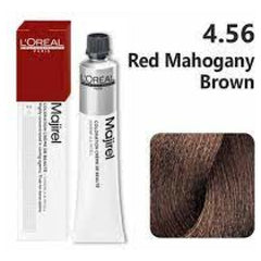 Loreal Majirel Hair Color 50G 4.56 Red Mahogany Brown + Oxidant 1000Ml Combo