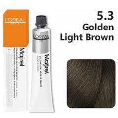 Loreal Majirel Hair Color 50G 5.3 Golden Light Brown + Oxidant 1000Ml Combo