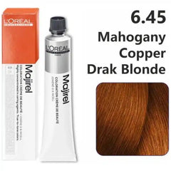 Loreal Majirel Hair Color 50G 50G 6.45 Mahogany Copper Dark Blonde+ Oxidant 1000Ml Combo