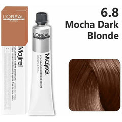 Loreal Majirel Hair Color 50G 50G 6.8 Mocha Dark Blonde+ Oxidant 1000Ml Combo