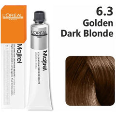 Loreal Majirel Hair Color 50G 6.3 Golden Dark Blonde + Oxidant 1000Ml Combo