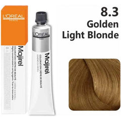 Loreal Professional Majirel Hair Color 50G No 8.3 Golden Light Blonde + Oxidant 495Ml Combo