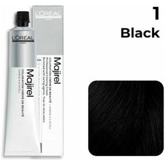 Loreal Professional Majirel Hair Color 50G No 1 Black + Oxidant 495Ml Combo