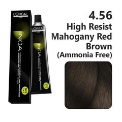 Loreal Inoa Ammonia Free Hair Color 60G 4.56 Mahogany Red Brown