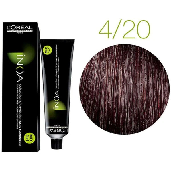Loreal Inoa Hair Color 60G 4.20 Extra Burgundy Brown 60G