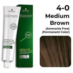 Schwarzkopf Essensity Hair Color 60ml 4-0 Medium Brown + Developer 1000ml Combo