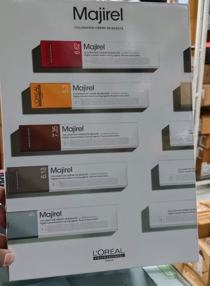 Loreal Majirel Hair Color shade card