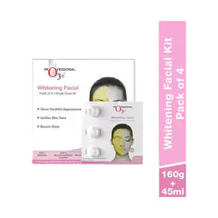 O3+ Whitening Facial Kit Includes Milk Wash, Microderma Brasion, Whitening Cream and Peel Off Mask, 45g