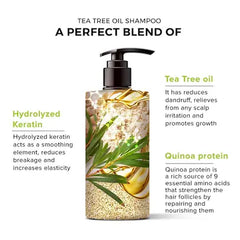 De Fabulous Tea Tree Oil Shampoo-250 ml |All hair types | Scalp Health | Sulphate Free