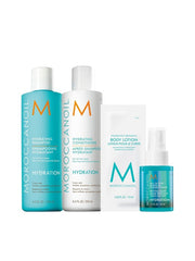 Moroccanoil Spring Hydrating Kit - Shampoo + Conditioner + Body Lotion + Leave-In