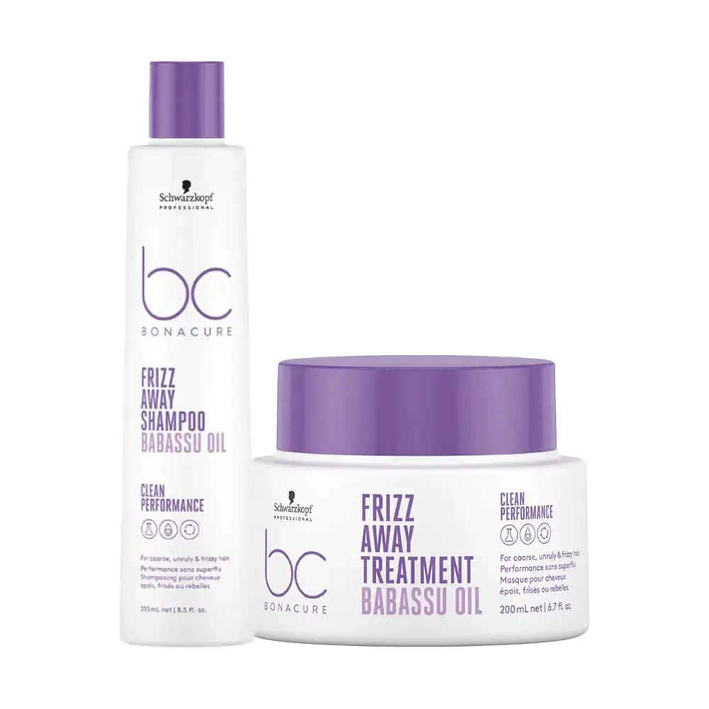 Schwarzkopf Professional Bonacure Anti Frizz Combo with Babassu Oil - (Shampoo 250ML + Mask 200ML)