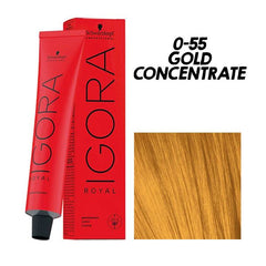 Schwarzkopf Igora Royal Hair Color 0-55 Gold Concentrate, 60ml