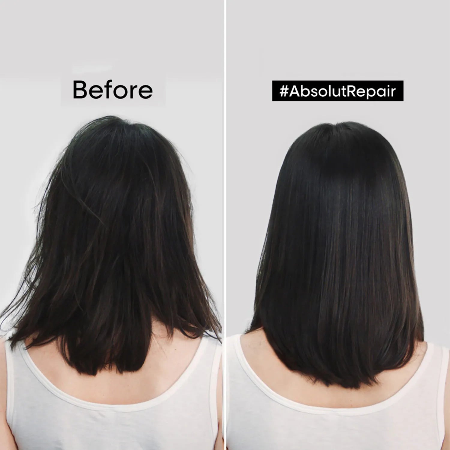 L'Oréal Professionnel Serie Expert Absolut Repair Shampoo For Damaged & Weakend Hair, 1500ML - 8901526509379 - Before & After of Absolut Repair Shampoo