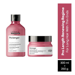 L'Oreal Professionnel Pro Longer Shampoo (300ml), Hair Mask (250g) Combo For Long Hair & Thin Ends