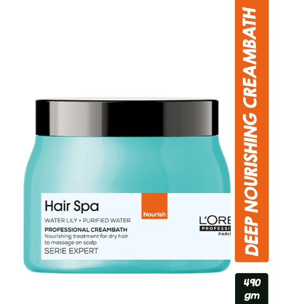 L'Oreal Professionnel Hair Spa Deep Nourishing Creambath With Water Lily For Dry Hair 490gm