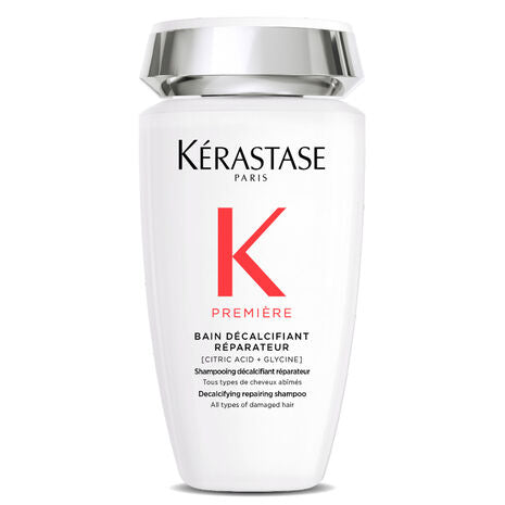 Kérastase Première Decalcifying Repairing Shampoo 250ml | Strengthening & Smoothing | For Breakage & All Damaged Hair Types | Removes Buildup and Decalcifies with Citric Acid