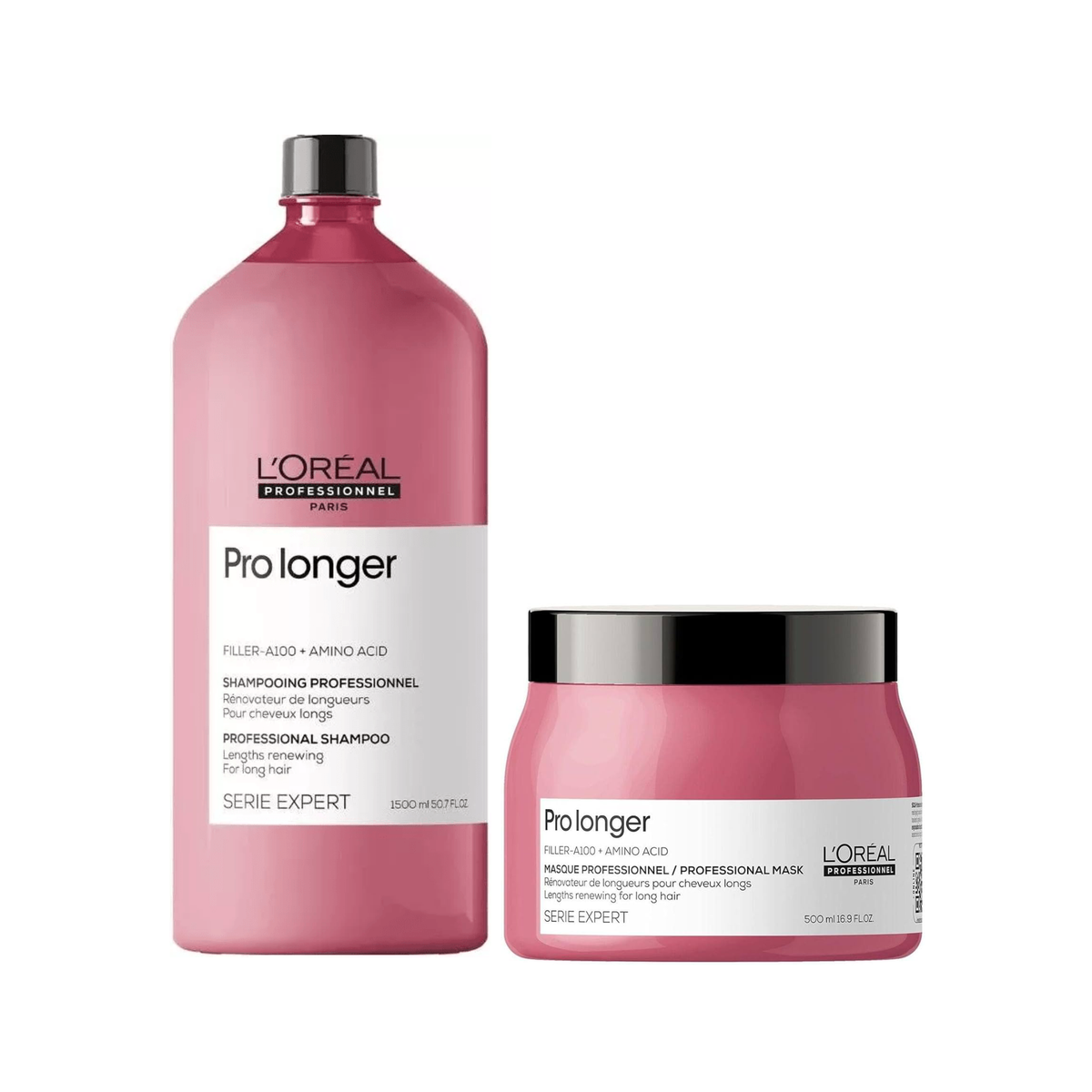 L'Oreal Professionnel Pro Longer Shampoo (1500ml), Hair Mask (500g) Combo For Long Hair & Thin Ends