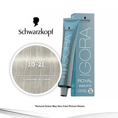 Schwarzkopf Igora Hair Color 60ml 10-21 Ultra Blonde Ash cendre + Developer 20 Vol Combo