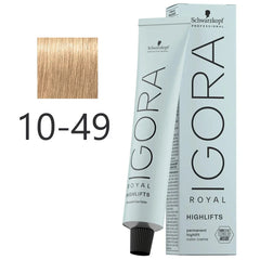 Schwarzkopf Igora Royal Hair Color 60ml 10-49 Ultra Blonde Beige Violet