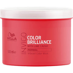 Wella Professionals Invigo Color Brilliance Hair Mask for Coloured Hair | 500 ml | Colour Protecting Treatment for Fine, Normal, Treated Hair | With Lime Caviar