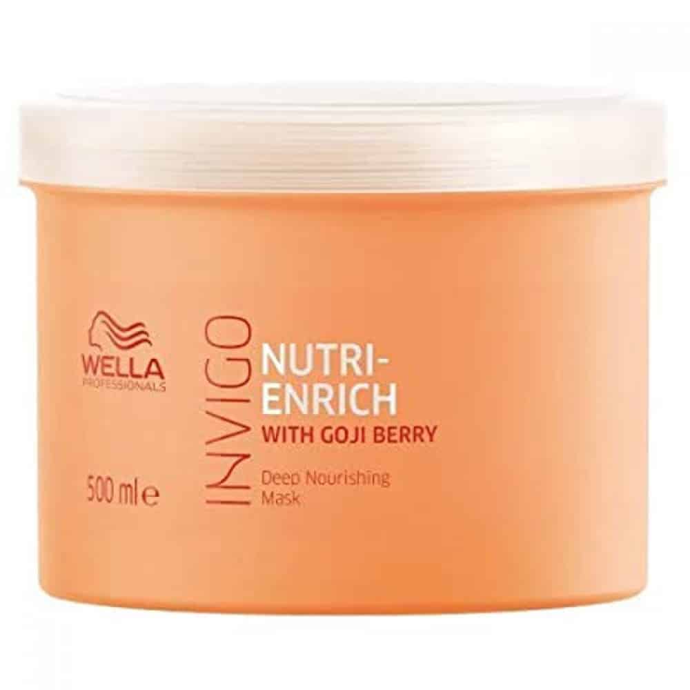 Wella Professionals Invigo Nutri-Enrich Hair Mask | 500 ml | Nourishing, Hydrating Hair Treatment for Dry & Damaged Hair | With Goji Berry Nutrients