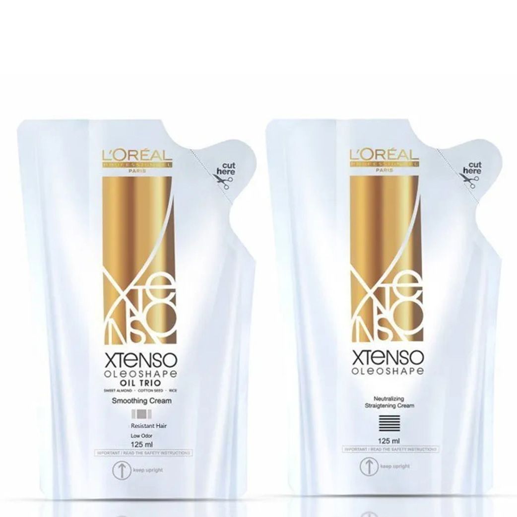 L'Oreal Professionnel X-Tenso Oleoshape Smoothing Resistant Hair Straightener (125ml) + Neutralizing Cream (125ml)