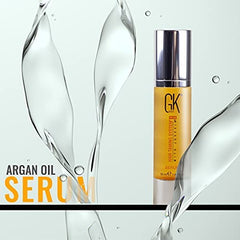 GK Hair Global Keratin Argan Oil Serum 50ml For Dry Frizzy Damaged Dull And Unmanageable Hair Gives Instant Shine & Smoothness