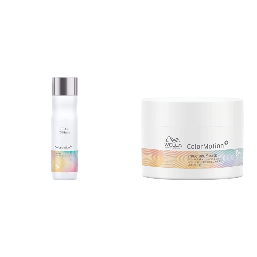 Wella Professionals ColorMotion + Color Protection Shampoo 250ml and Structure + Mask 150ml duo