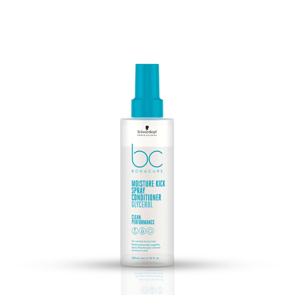 Schwarzkopf Professional Bonacure Moisture Kick Spray Conditioner With Glycerol For Dry & Curly Hair, 200ml