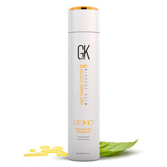 GK Hair Global Keratin Balancing Shampoo 300ml For Oily Hair And Scalp Restores Scalp pH Level - Sulfate And Paraben Free