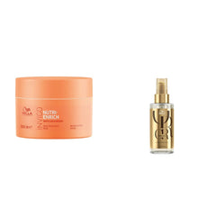 Wella Professionals Invigo Nutri Enrich Deep Nourishing Mask (For Dry and Damaged Hair), 150 ml & Wella Professionals Luminous Oil Reflections Smoothing Oil 30ml