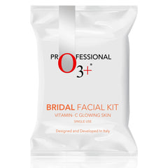 O3+ Bridal Facial Kit Vitamin C for Glowing Skin and Radiant Complexion Suitable for All Skin Types (136g, Single Use)