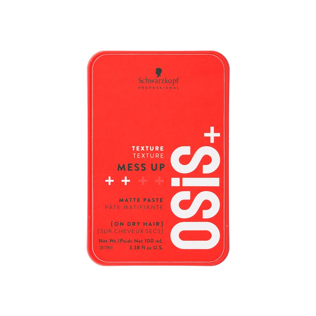 Schwarzkopf Professional OSiS+ Mess Up Hair Styling Matte Paste | Easy to apply and Wash | Medium Hold | Dry and Non-Greasy | Matte finish| 100 ml