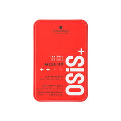 Schwarzkopf Professional OSiS+ Mess Up Hair Styling Matte Paste | Easy to apply and Wash | Medium Hold | Dry and Non-Greasy | Matte finish| 100 ml