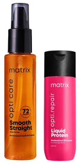 MATRIX Opti.Care Professional ANTI-FRIZZ Hair Serum | with Shea Butter (100ml) & Matrix Opti.Repair Professional Liquid Protein Shampoo, 200ml Combo