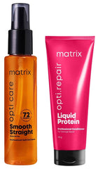 MATRIX Opti.Care Professional ANTI-FRIZZ Hair Serum | with Shea Butter (100ml) & Matrix Opti.Repair Professional Liquid Protein Conditioner, 98g Combo