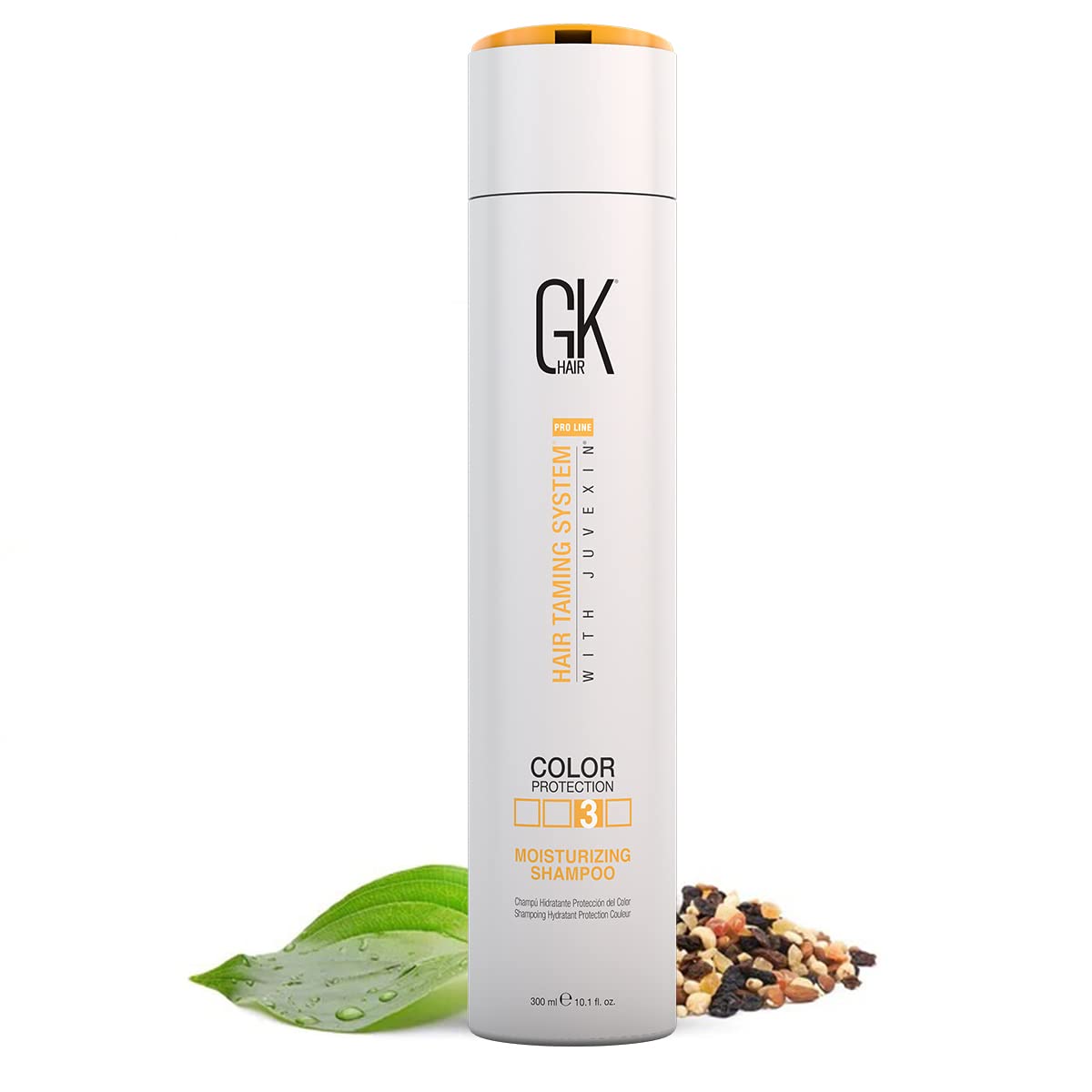 GK HAIR Global Keratin Moisturizing Shampoo 300ml For Dry And Frizzy Hair - Sulfate And Paraben Free