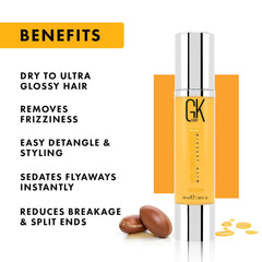 GK Hair Balancing Shampoo And Conditioner 300ml I With Gk Argan Oil Serum 50ml I For Oily Scalp Restores Natural Hair Oil & Scalp pH Level For Smoother & Shinier Hair With 100% Natural Keratin & Plant Extracts - Sulphate And Paraben Free