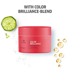 Wella Professionals Invigo Color Brilliance Hair Mask for Coloured Hair | 150 ml | Colour Protecting Treatment for Fine, Normal, Treated Hair | With Lime Caviar