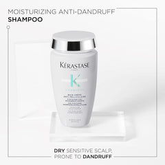 KERASTASE Symbiose Anti Dandruff Shampoo Crème | Cleanses and Hydrates Scalp & Hair | For Scalps Prone to Dandruff | Sulfate-Free | Formulated with Zinc Pyrithione | 8.5 Fl Oz