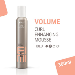 Wella Professionals EIMI Bounce Boost Curl Enhancing Hair Mousse | 300 ml | Curl Defining & Hair Volumizing Mousse with Heat Protection & Frizz Control