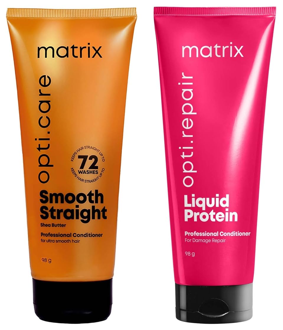 Matrix Opti.Repair Professional Liquid Protein Conditioner, 98g & MATRIX Opti.Care Professional ANTI-FRIZZ Conditioner (98g) Combo