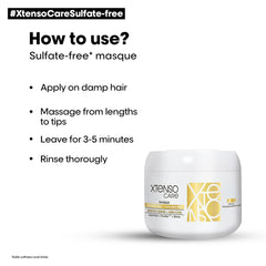 L'Oreal Professionnel Xtenso Care Sulfate-free Shampoo (250ml) + L'Oreal Professionnel Xtenso Care Sulfate-free Mask (196gms)