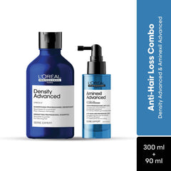 L'Oréal Professionnel Anti-Hair Loss Regime with Density Advanced Shampoo (300ml) & Aminexil Advanced (90ml)