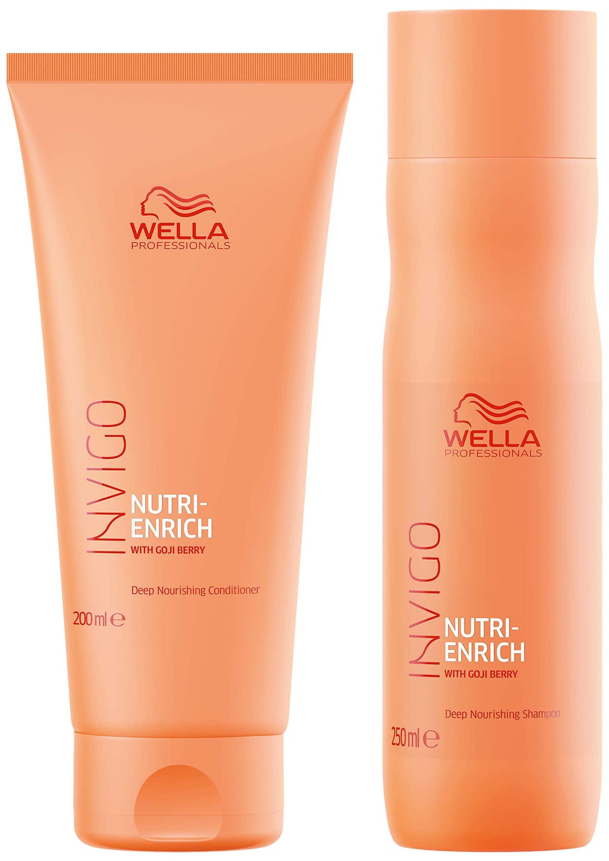 Wella Professionals INVIGO Nutri Enrich Deep Nourishing Shampoo 250ml and Conditioner 200ml duo for Dry And Damaged Hair