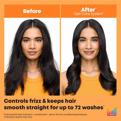 Matrix Opti.Care Professional Shampoo + Conditioner + Serum Combo for Salon Smooth Straight Hair | Control Frizzy Hair for up to 4 Days | With Shea Butter | No Added Parabens (200 ml + 98 g + 100 ml )