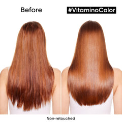 L'Oréal Professionnel Vitamino Color Shampoo For Coloured Hair, 300ML - 8901526509225 - before and after result of Vitamino color Shampoo