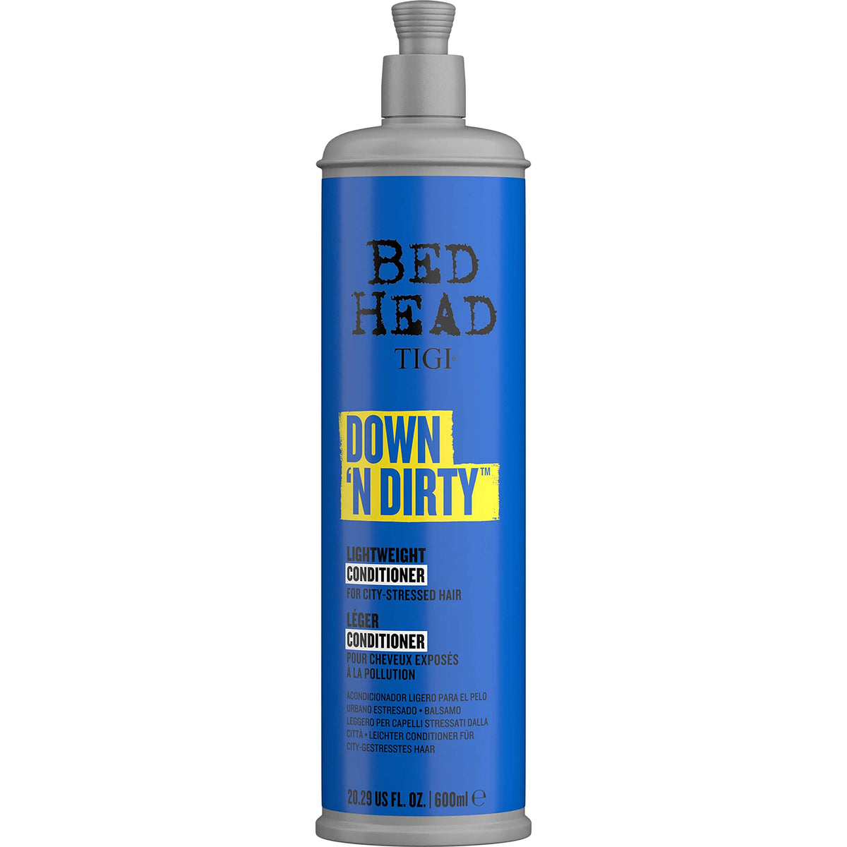 Bed Head TIGI Down N’ Dirty Lightweight Hair Conditioner for Detox & Repair, Damage from Hair, Safe for Coloured Hair, 600 ml