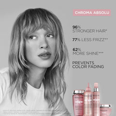 KERASTASE Chroma Absolu Colour Gloss Rinse-out Treatment | High Shine Treatment for Damaged Color-Treated Hair | Strengthens and Adds Shine | Lightweight Formula with Lactic Acid | Soin Acide | 210ml / 7.1 Fl Oz